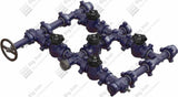 Manifold 2” Fig 602 5 Plug Valve Single Stage W/1 Adjustable-1 Positive 6000 Psi Nace Service